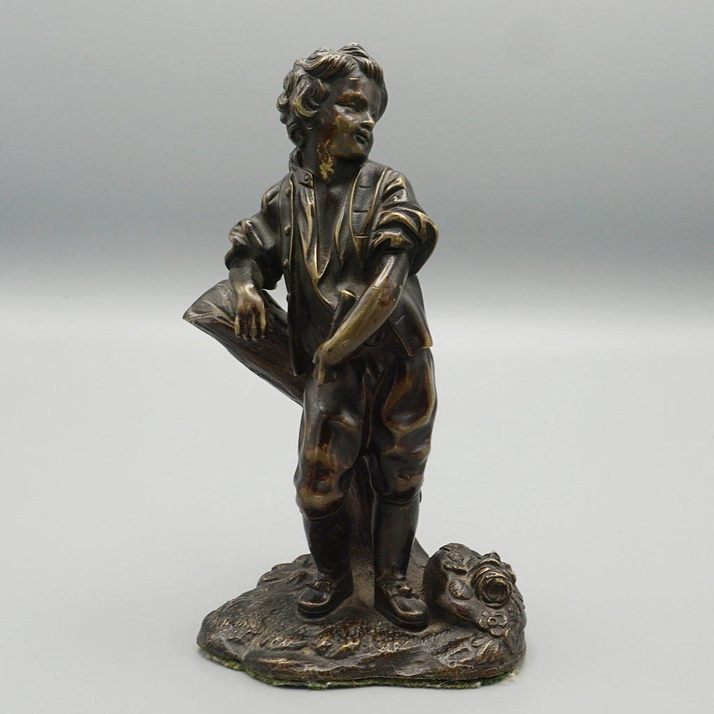 Late 19th Century Bronze Study of a young Farm Boy - Jeroen Markies Art Deco
