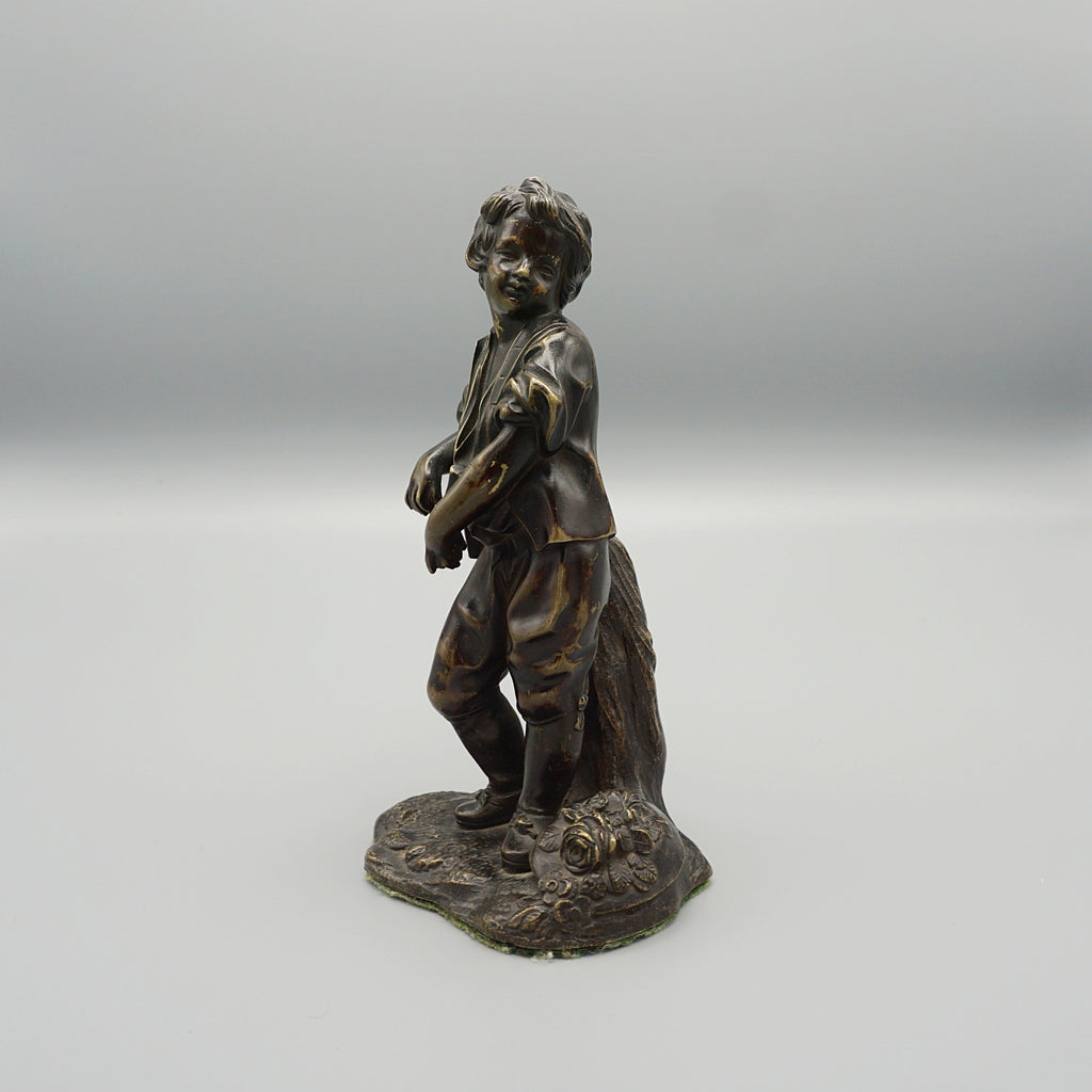 Late 19th Century Bronze Study of a young Farm Boy - Jeroen Markies Art Deco