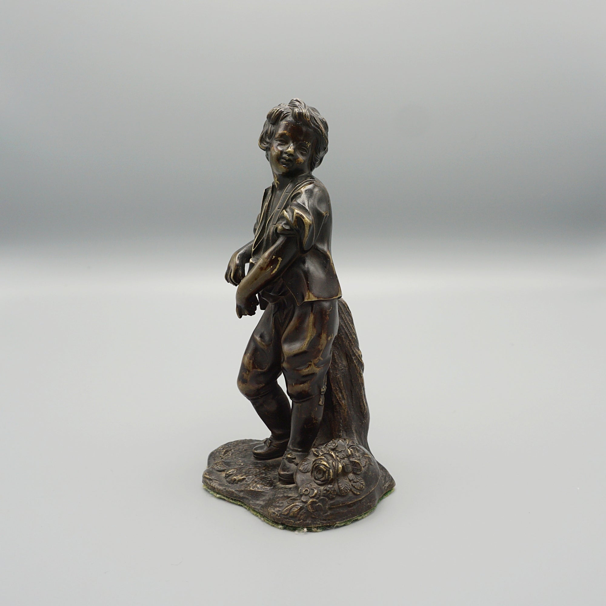 Late 19th Century Bronze Study of a young Farm Boy - Jeroen Markies Art Deco