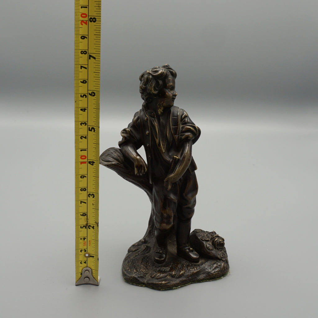Late 19th Century Bronze Study of a young Farm Boy - Jeroen Markies Art Deco