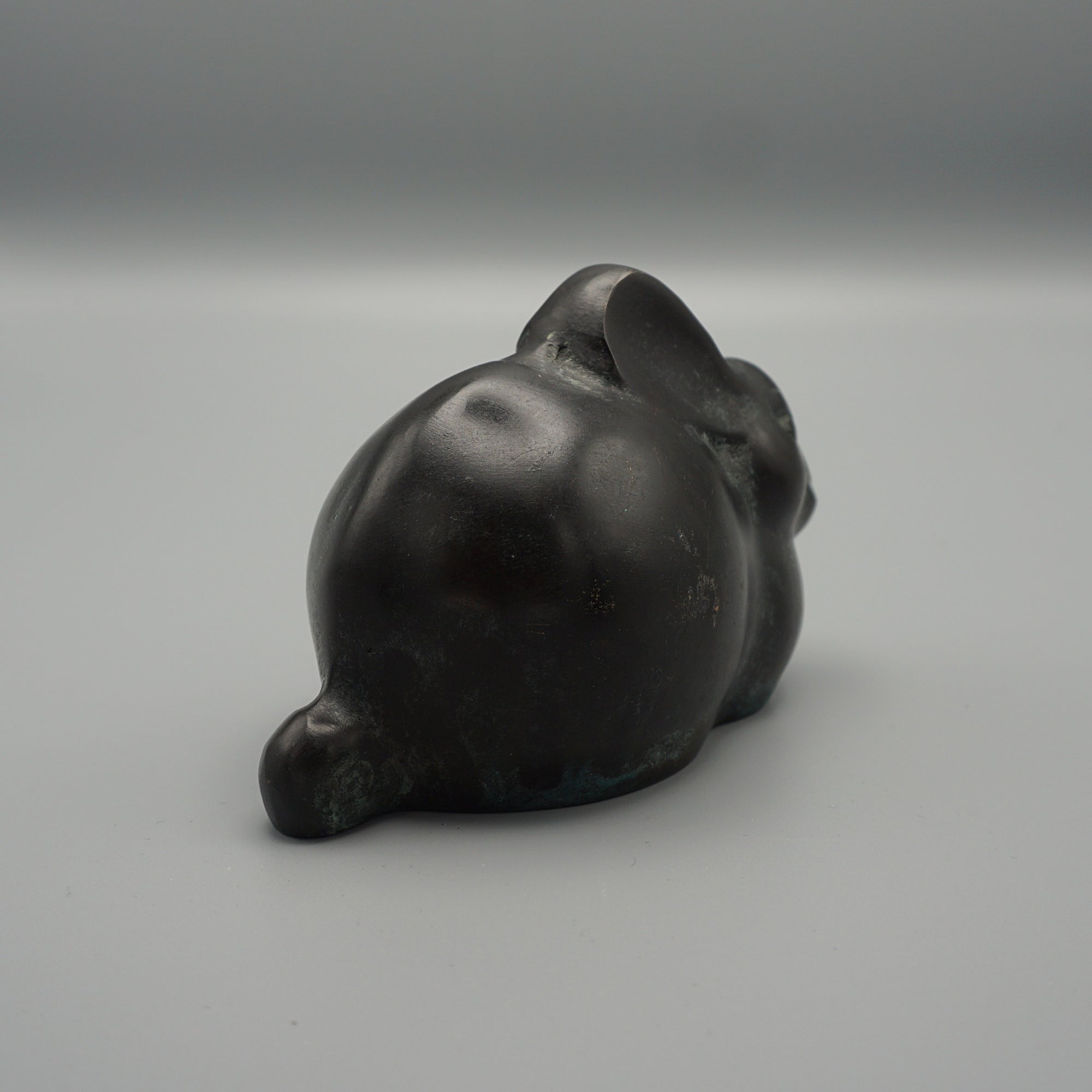 Early 20th Century Japanese Hand Cast Bronze Rabbit - Jeroen Markies Art Deco