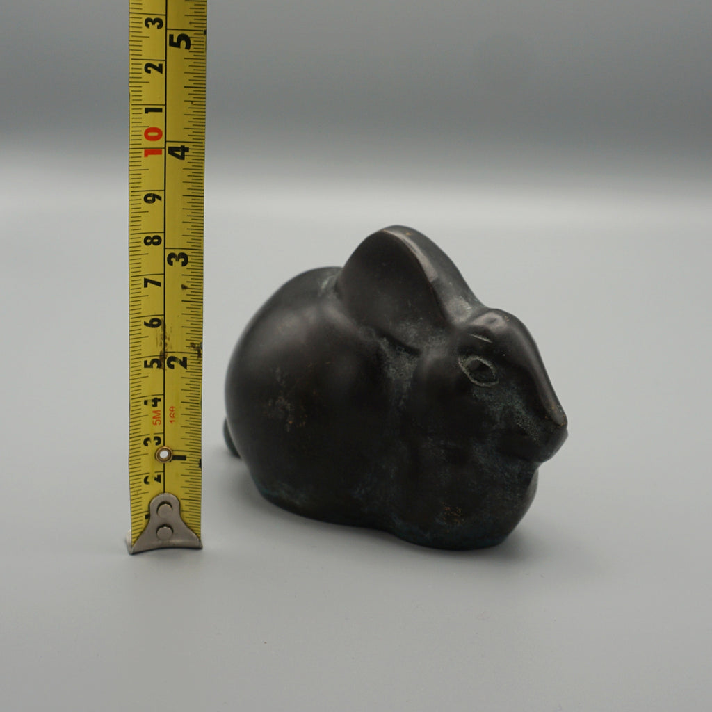 Early 20th Century Japanese Hand Cast Bronze Rabbit - Jeroen Markies Art Deco