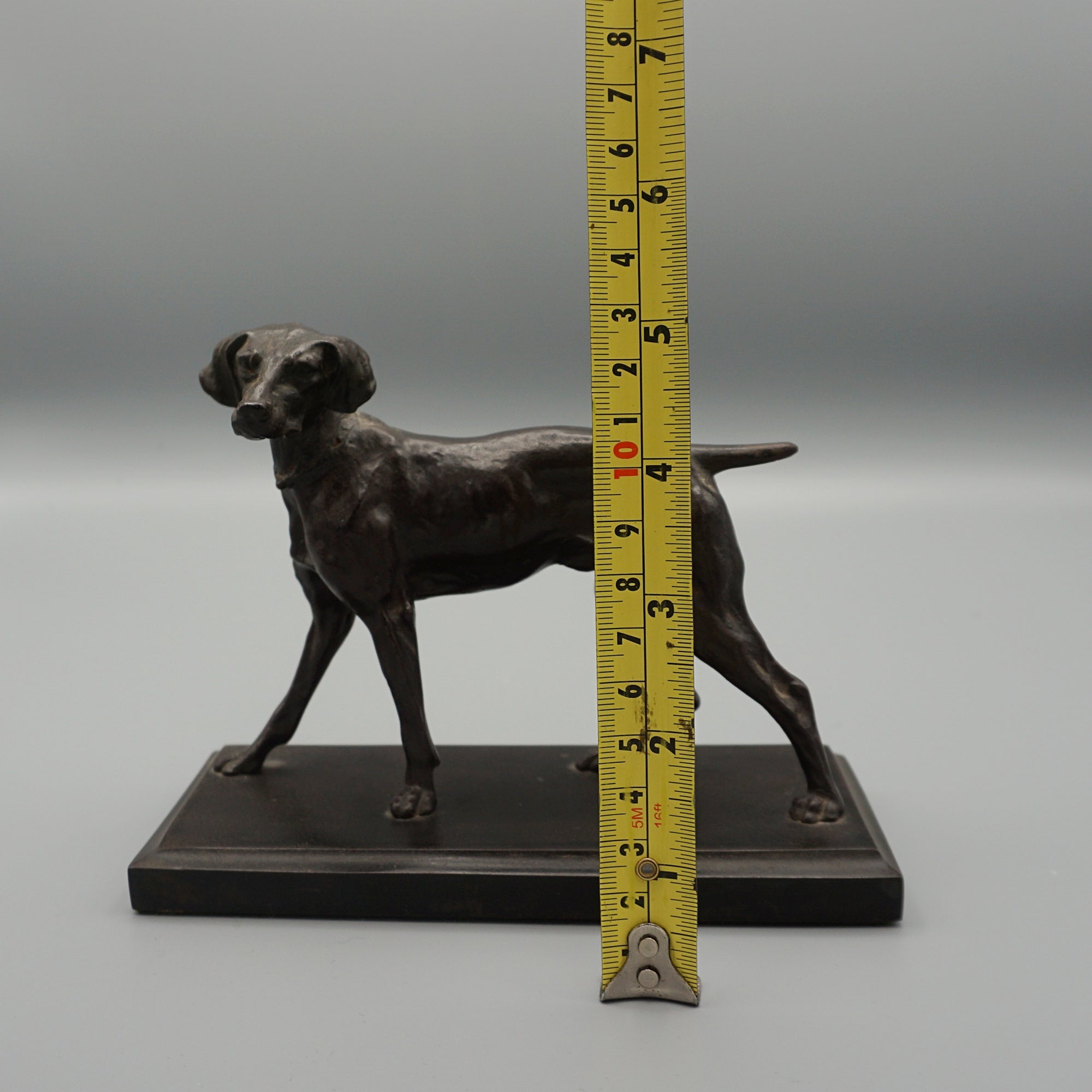 Late 19th Century Bronze study of a standing pointer - Jeroen Markies Art Deco