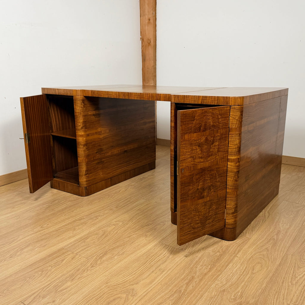 Original Art Deco Desk by Maple & Co Circa 1930 | Markies Antiques ltd