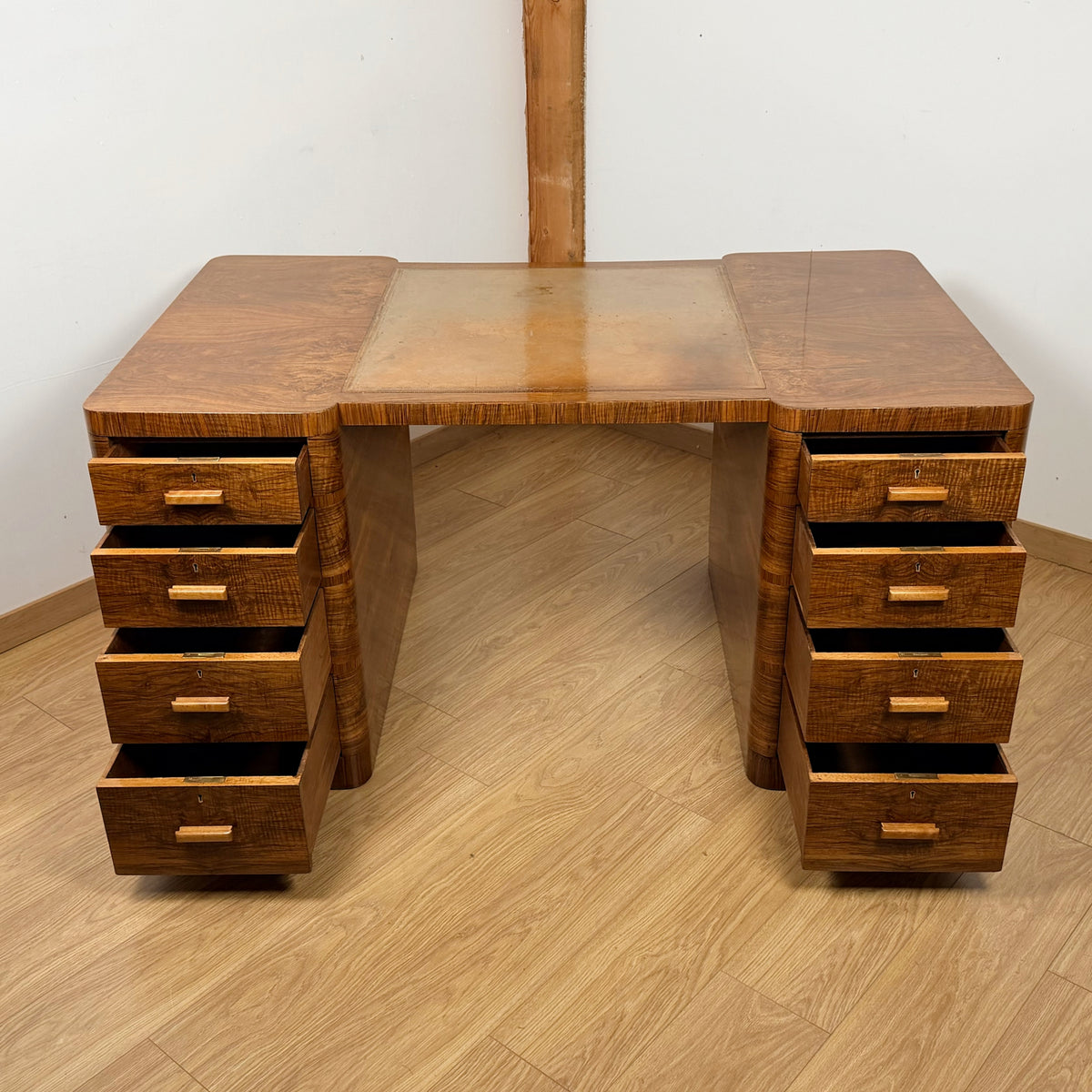 Original Art Deco Desk by Maple & Co Circa 1930 | Markies Antiques ltd