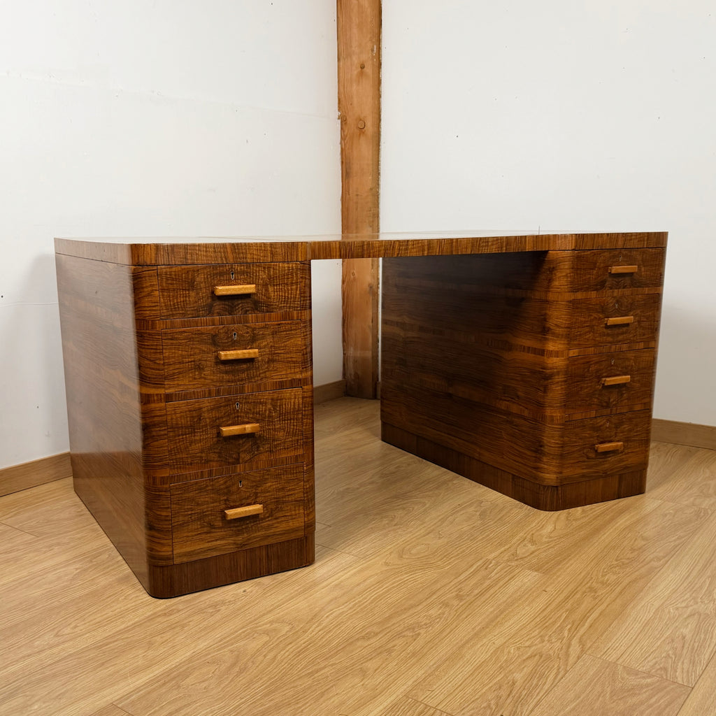Original Art Deco Desk by Maple & Co Circa 1930 | Markies Antiques ltd