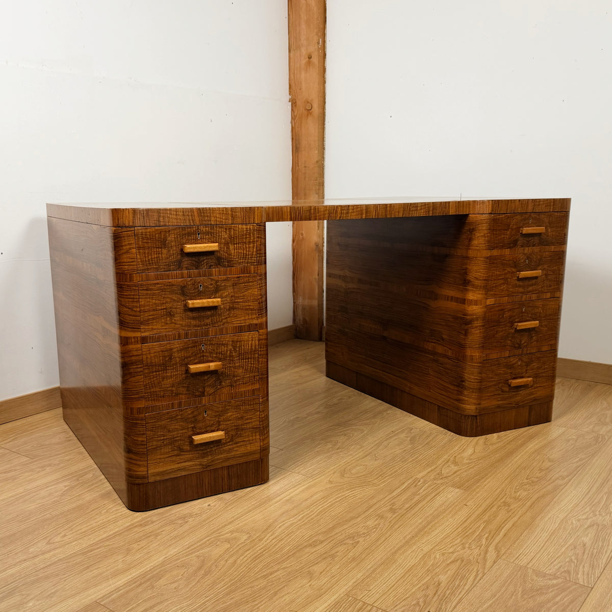 Original Art Deco Desk by Maple & Co Circa 1930 | Markies Antiques ltd