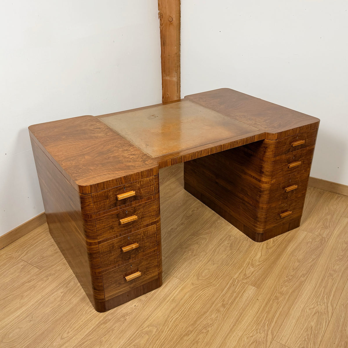 Original Art Deco Desk by Maple & Co Circa 1930 | Markies Antiques ltd