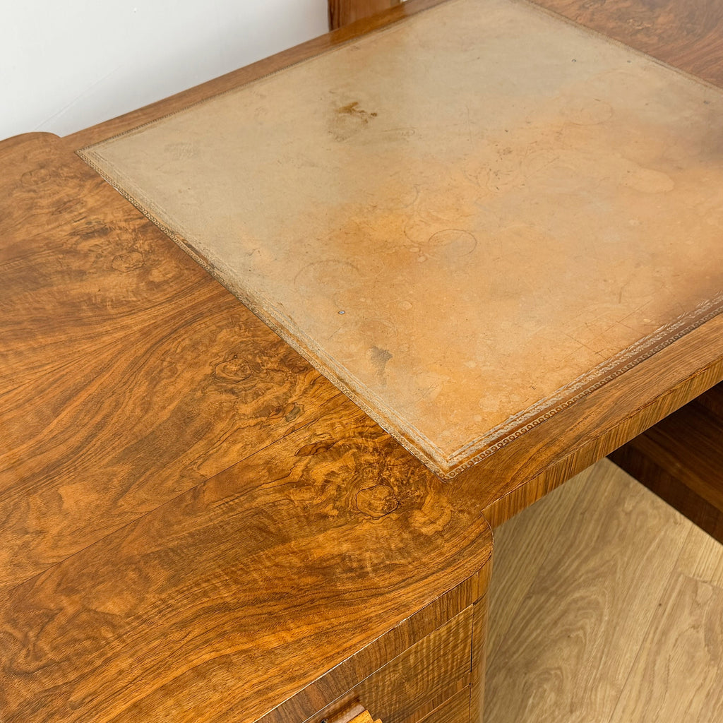 Original Art Deco Desk by Maple & Co Circa 1930 | Markies Antiques ltd