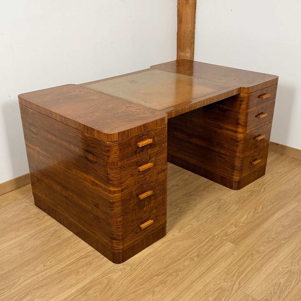 Original Art Deco Desk by Maple & Co Circa 1930 | Markies Antiques ltd