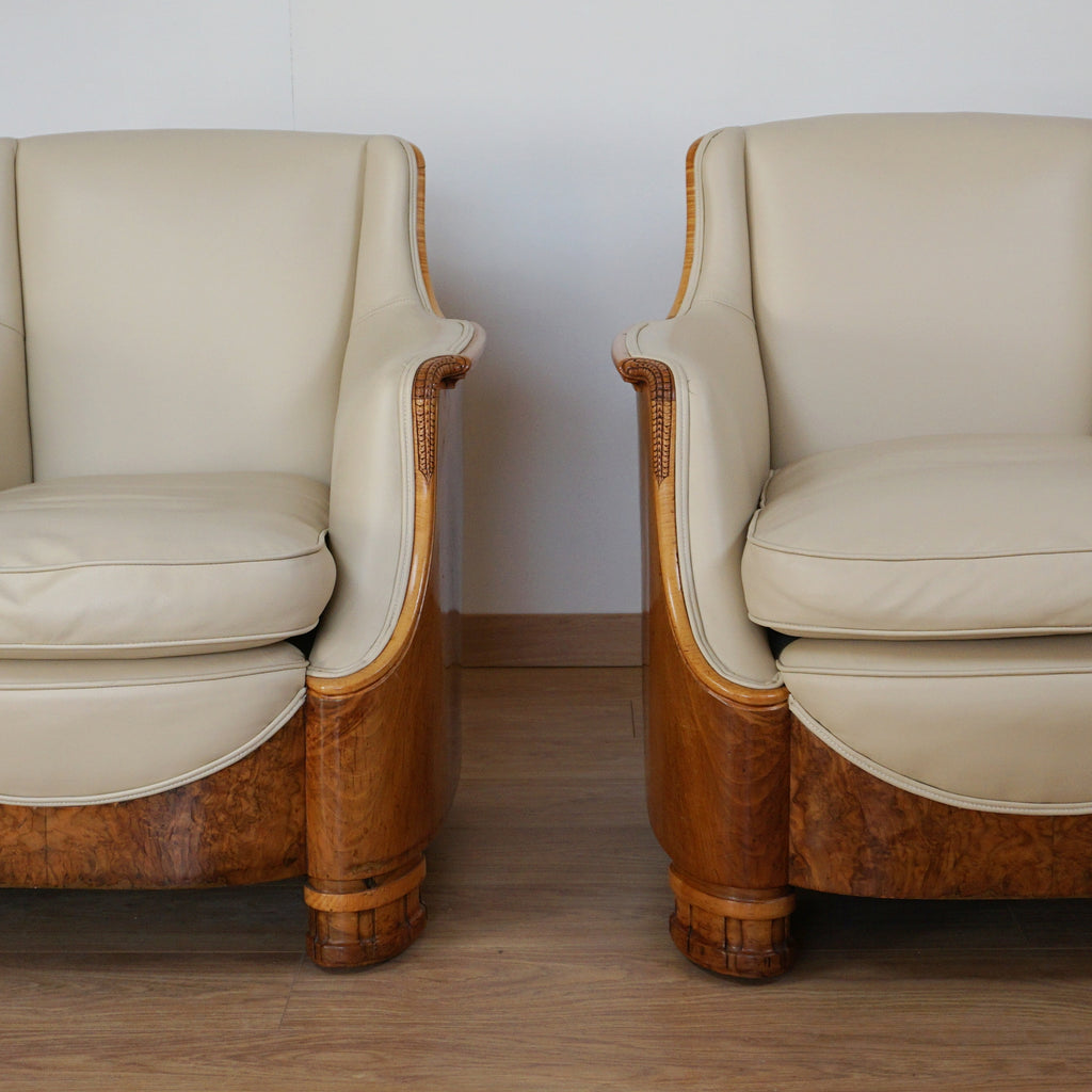 Art Deco Pair of Club Chairs by Maurice Adams - Jeroen Markies Art Deco 