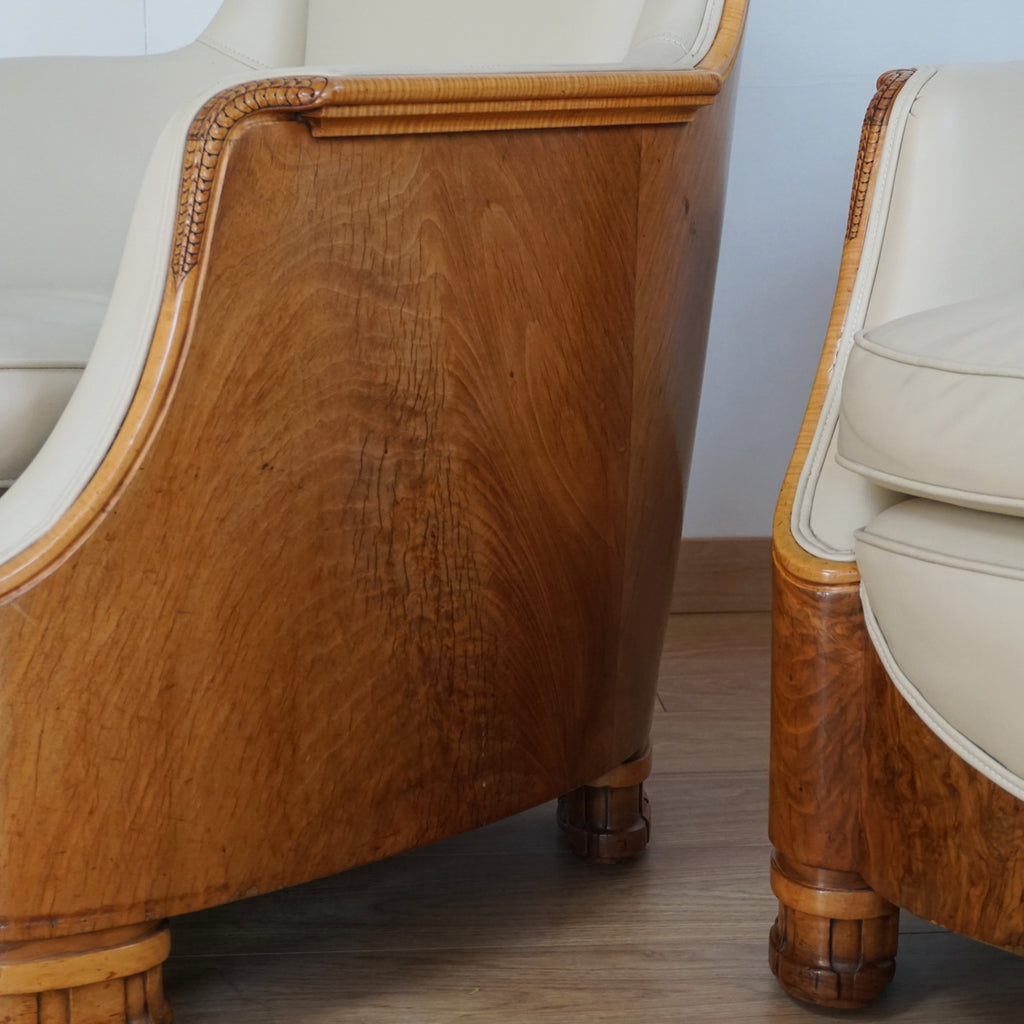 Art Deco Pair of Club Chairs by Maurice Adams - Jeroen Markies Art Deco 