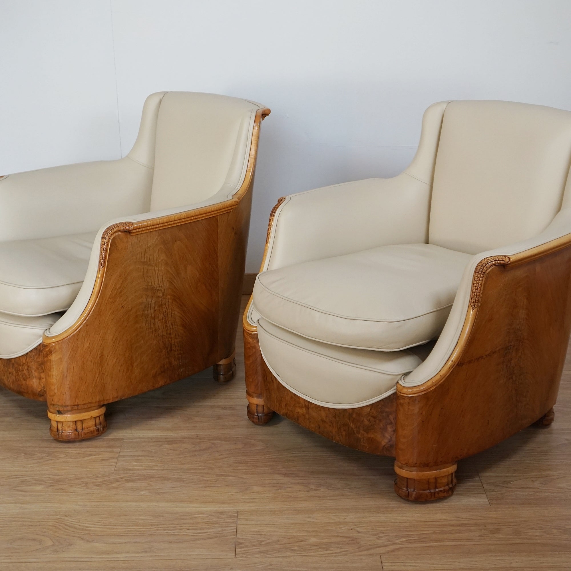 Art Deco Pair of Club Chairs by Maurice Adams - Jeroen Markies Art Deco 