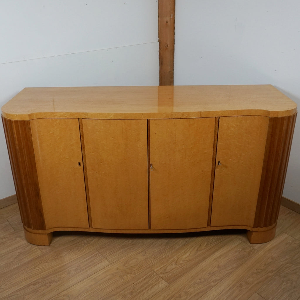 Maurice Adams Art Deco Serpentine Sideboard - Markies Antiques 