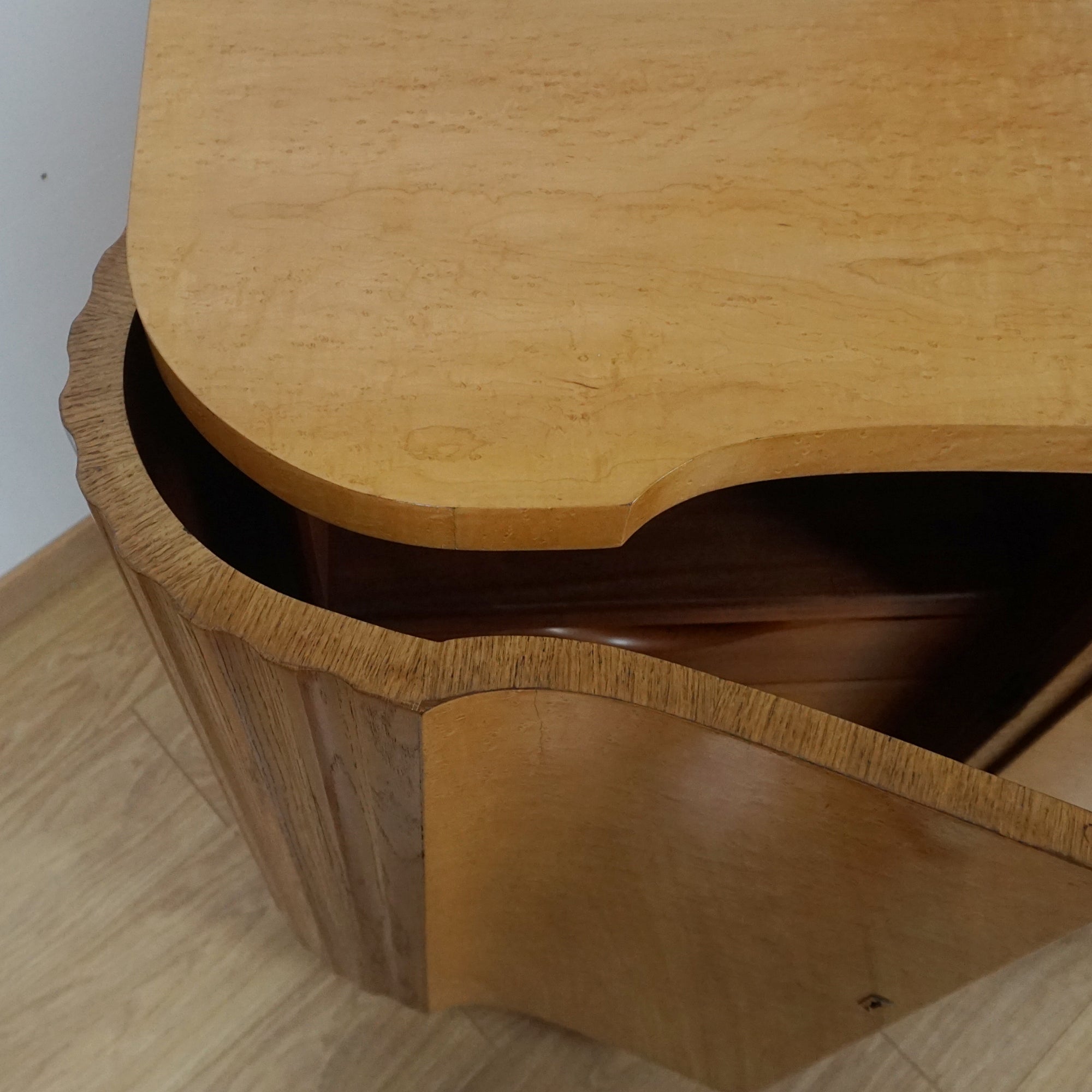 Maurice Adams Art Deco Serpentine Sideboard - Markies Antiques 