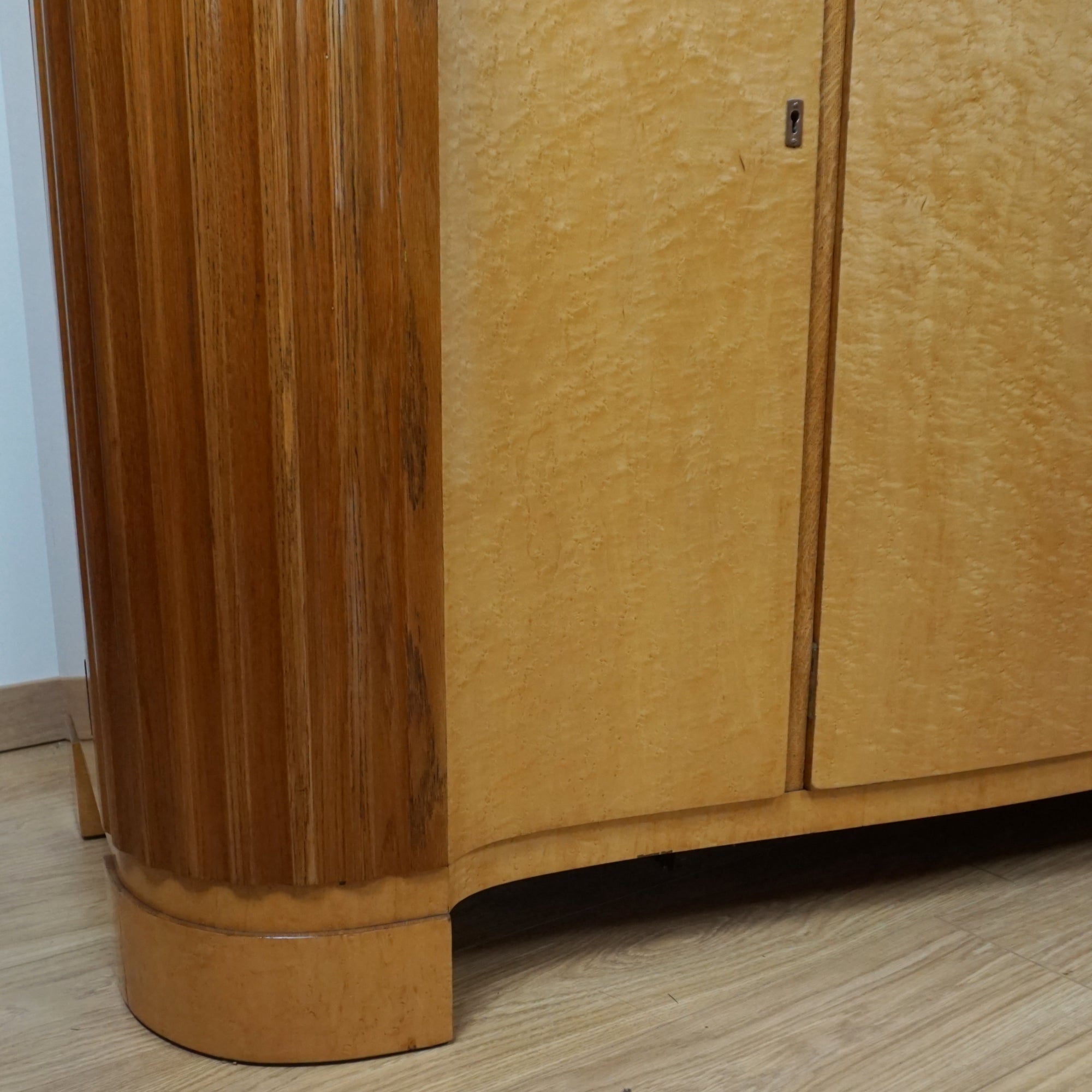 Maurice Adams Art Deco Serpentine Sideboard - Markies Antiques 