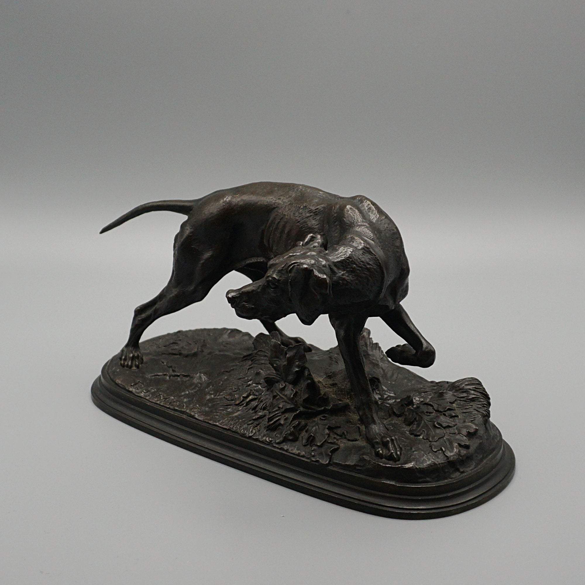 A late Victorian Bronze Pointer by Pierre Jules Mene (1810-1879), hunting/ hound dog, animalia - Jeroen Markies Art Deco 