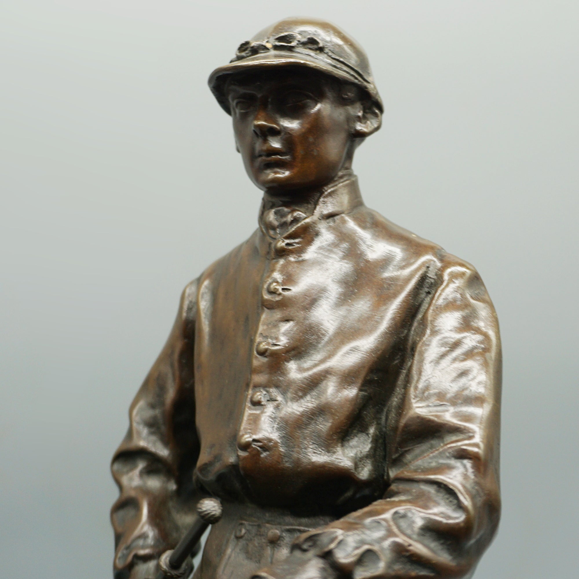 Pierre Jules Mene Jockey and Racehorse mid-19th century bronze sculpture. - Jeroen Markies Art Deco