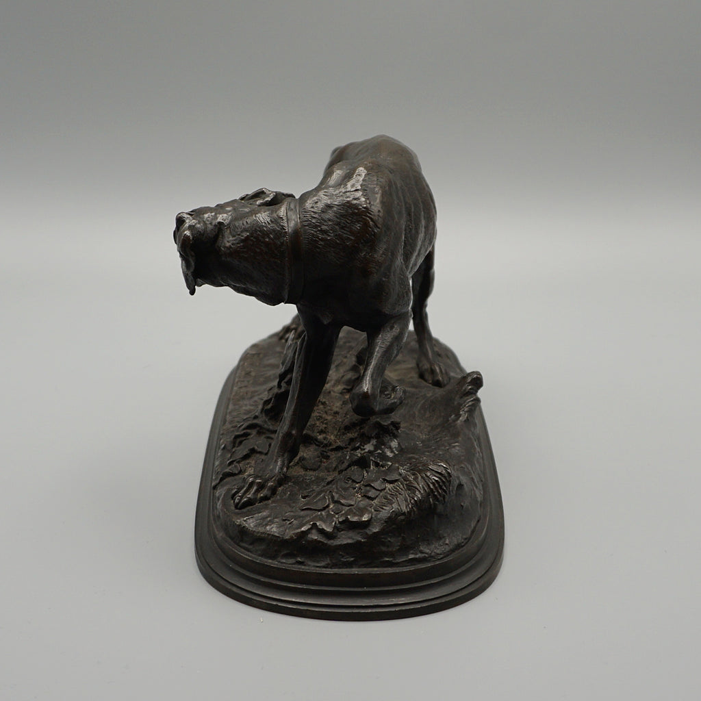 A late Victorian Bronze Pointer by Pierre Jules Mene (1810-1879), hunting/ hound dog, animalia - Jeroen Markies Art Deco 