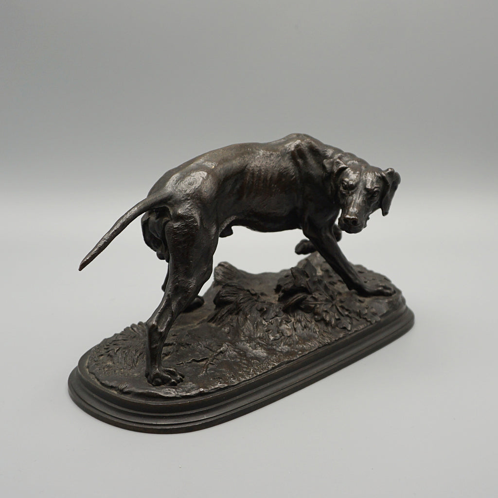 A late Victorian Bronze Pointer by Pierre Jules Mene (1810-1879), hunting/ hound dog, animalia - Jeroen Markies Art Deco 