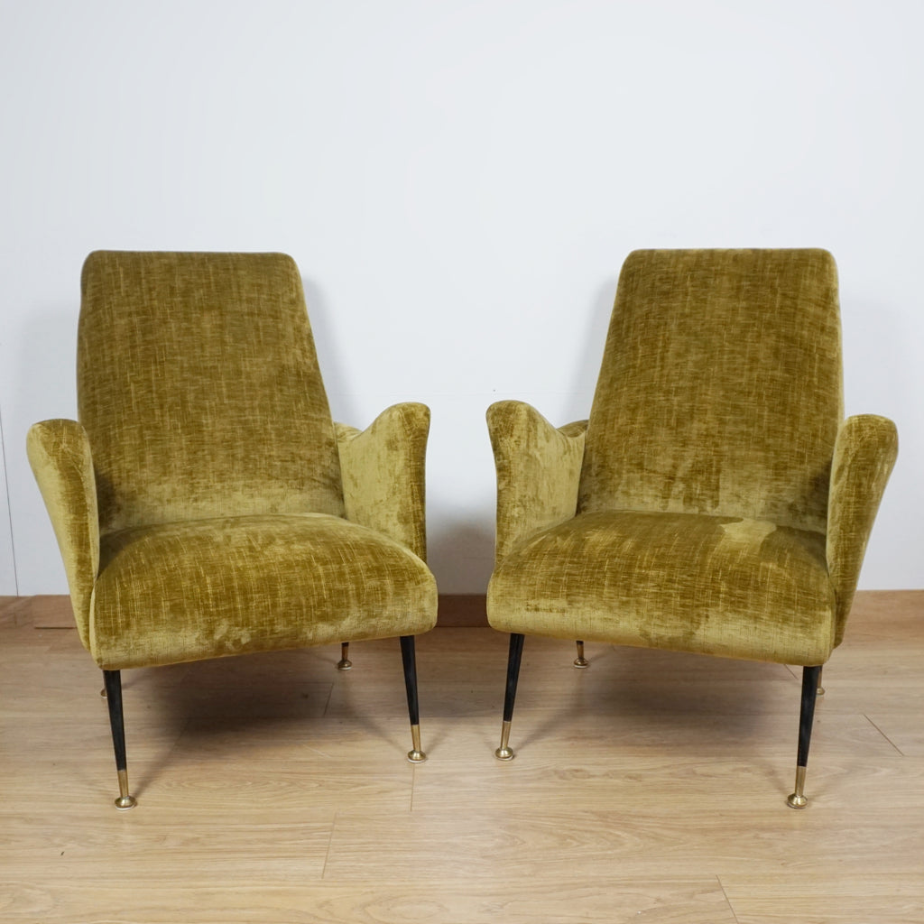 Pair of Mid-Century Italian Lounge Chairs