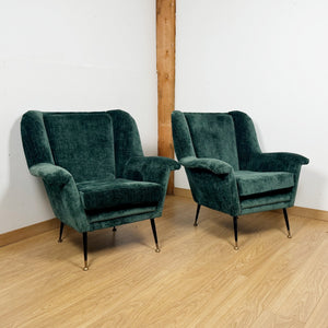 Pair of Mid-Century Italian Lounge Chairs