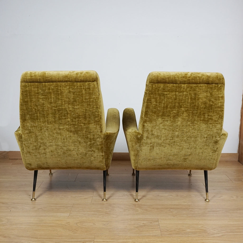 Pair of Mid-Century Italian Lounge Chairs
