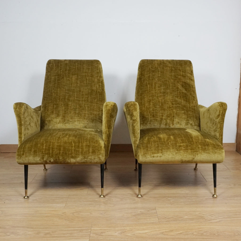 Pair of Mid-Century Italian Lounge Chairs