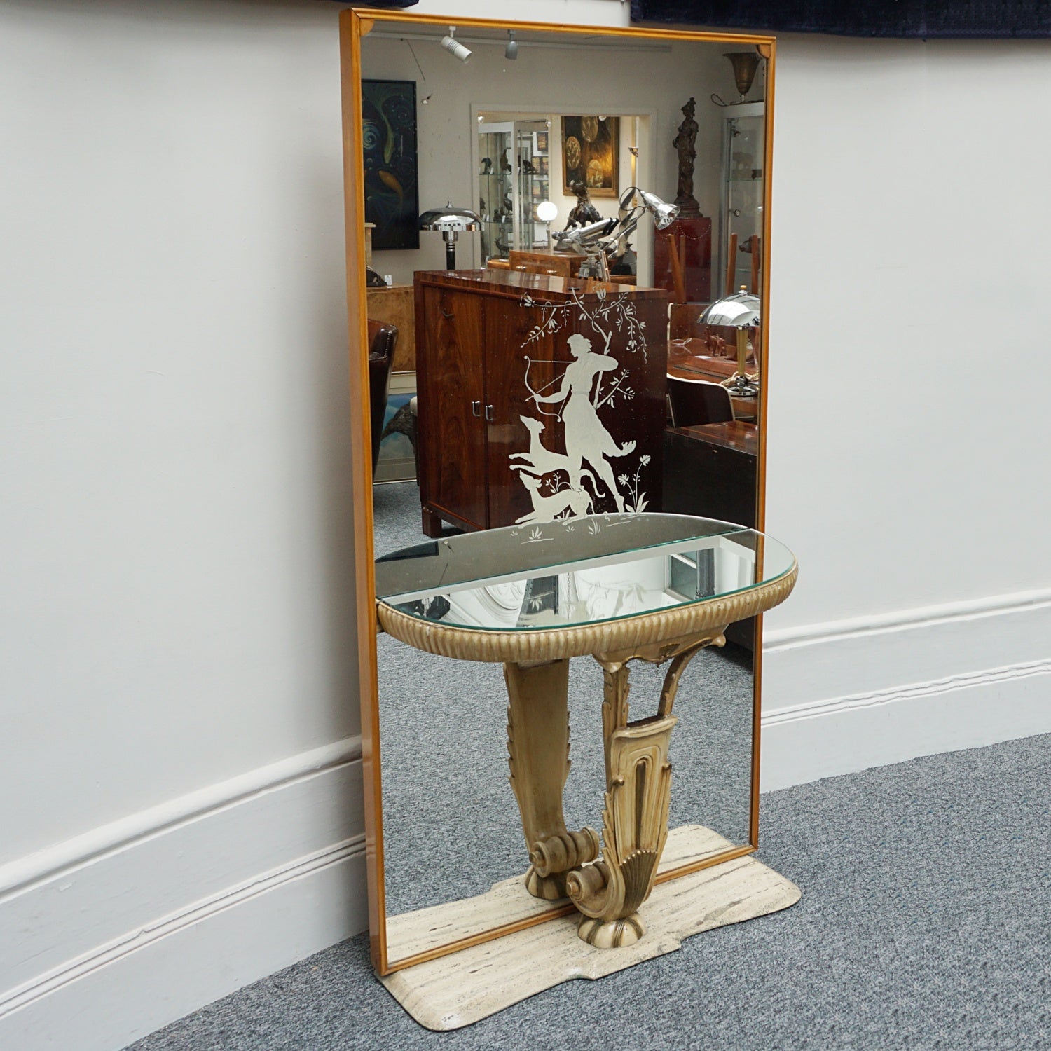 Original Art Deco 1930's Fontana Arte Mirrored Console - Jeroen Markies Art Deco