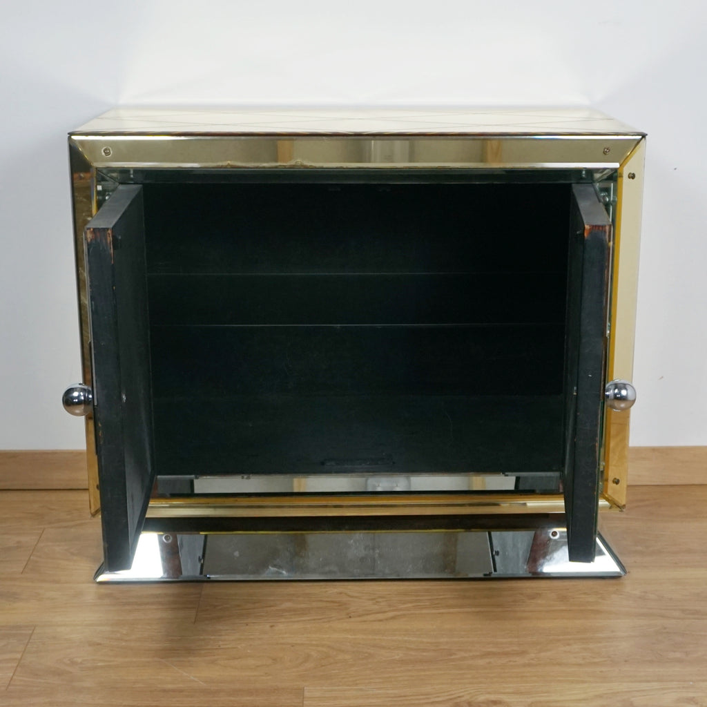 Art Deco Modernist Mirrored Cabinet