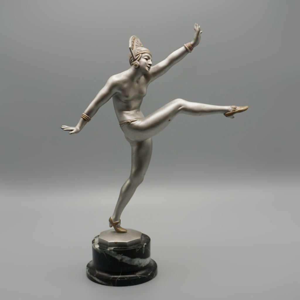 Art Deco Cold Painted Bronze Sculpture by JP Morante - Jeroen Markies Art Deco