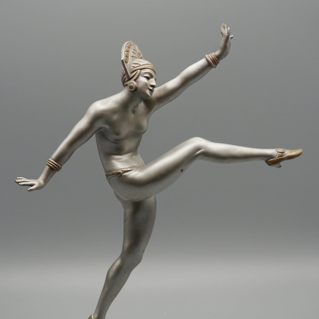 Art Deco Cold Painted Bronze Sculpture by JP Morante - Jeroen Markies Art Deco