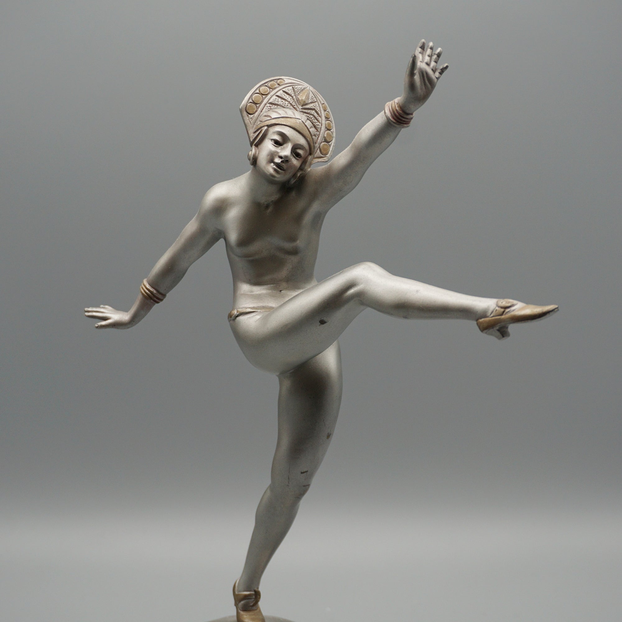 Art Deco Cold Painted Bronze Sculpture by JP Morante - Jeroen Markies Art Deco