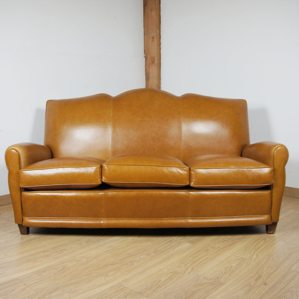 Art Deco Moustache Backed Sofa