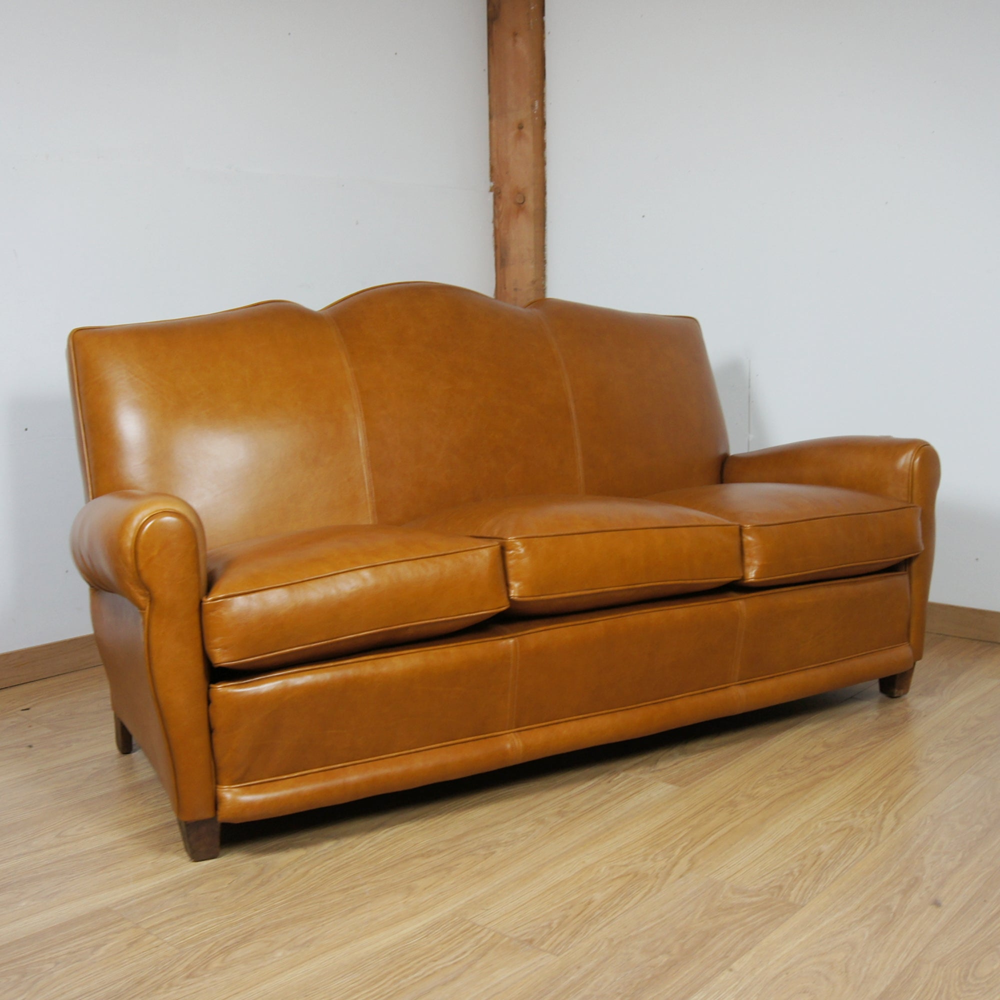 Art Deco Moustache Backed Sofa