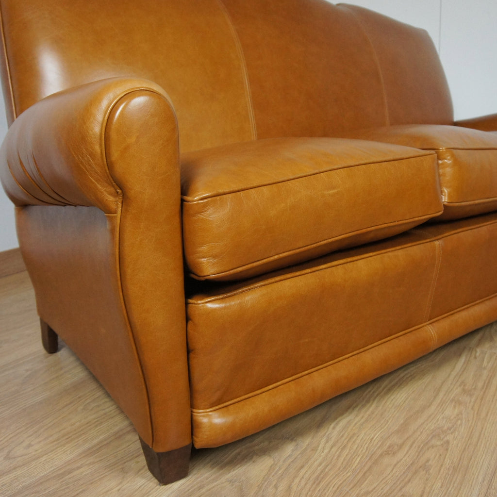 Art Deco Moustache Backed Sofa