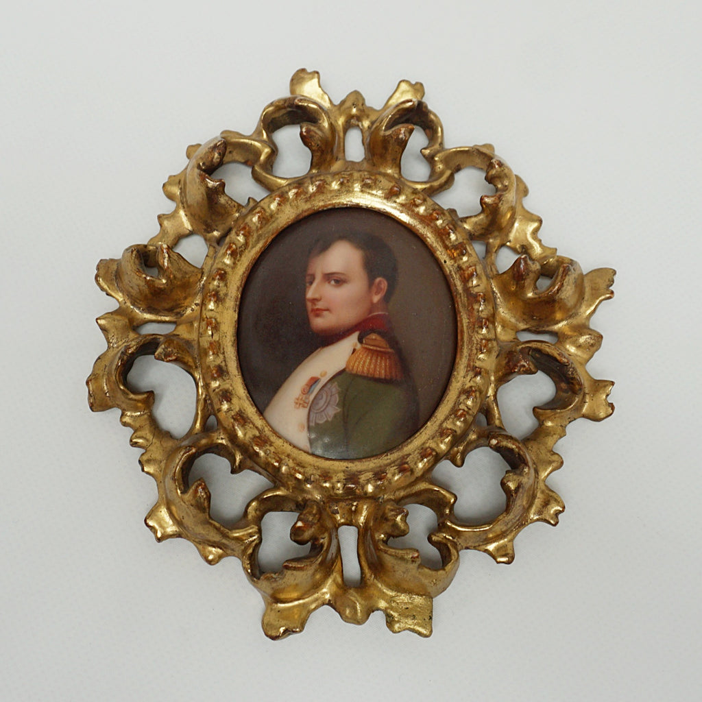 Vintage Napoleon 19th Century Painted Ceramic Wall Hanging - Jeroen Markies Art Deco