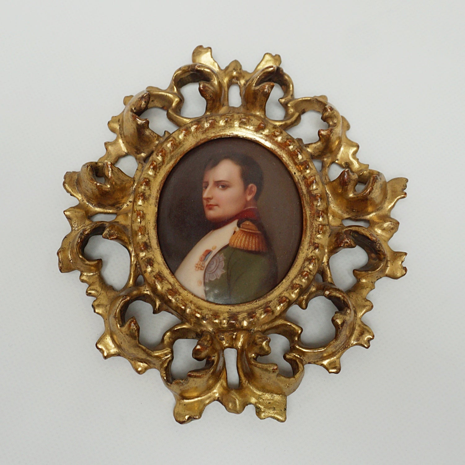 Vintage Napoleon 19th Century Painted Ceramic Wall Hanging - Jeroen Markies Art Deco