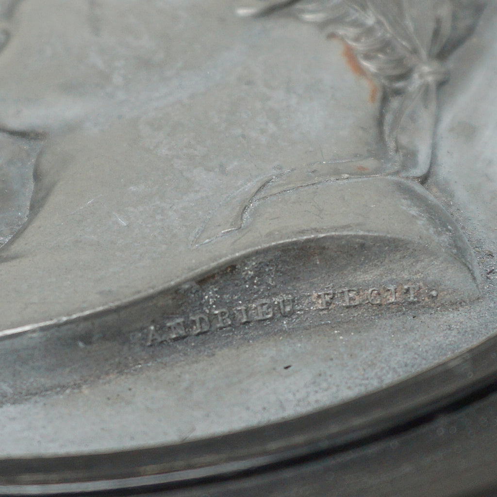 Napoleon Bonaparte and Marie Louise Lead Relief Circa 1810 - Jeroen Markies Art Deco