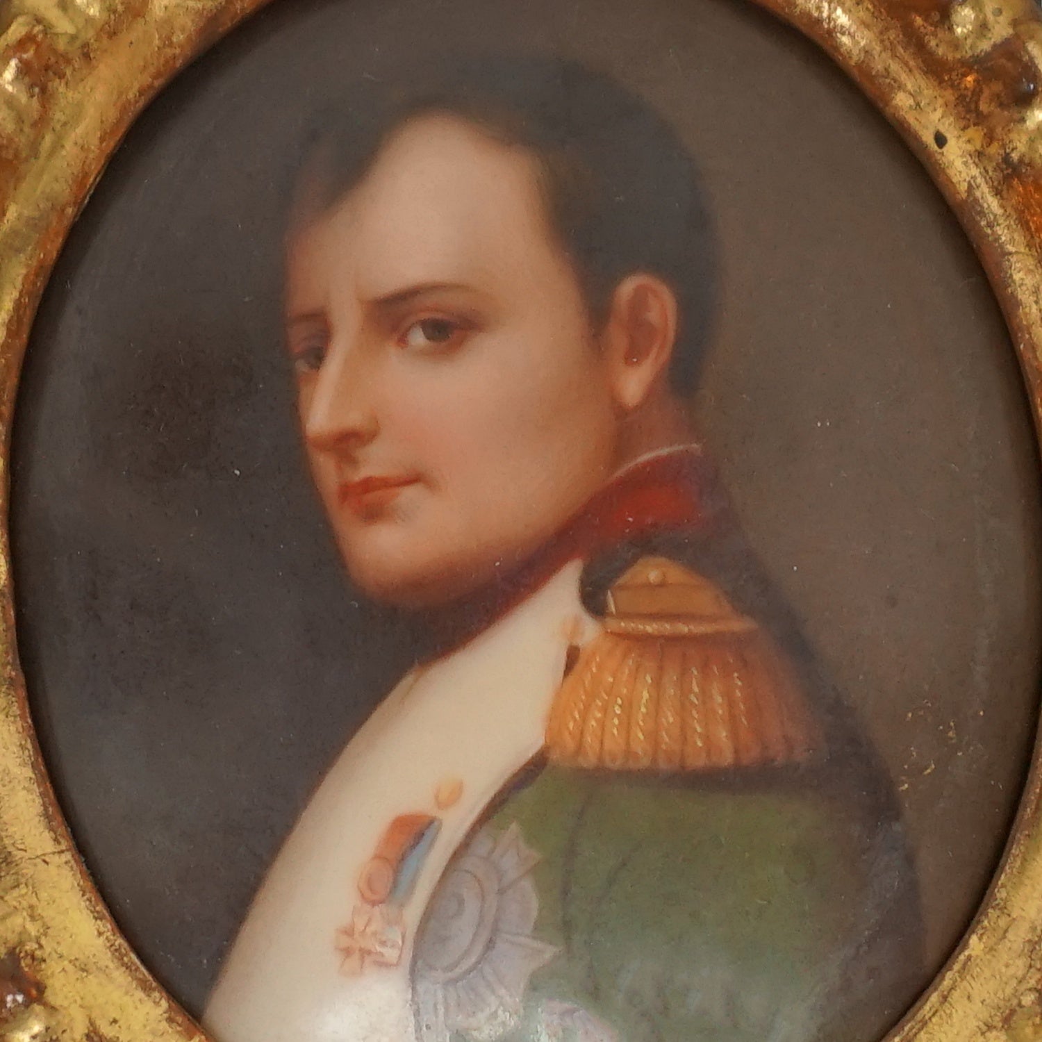 Vintage Napoleon 19th Century Painted Ceramic Wall Hanging - Jeroen Markies Art Deco