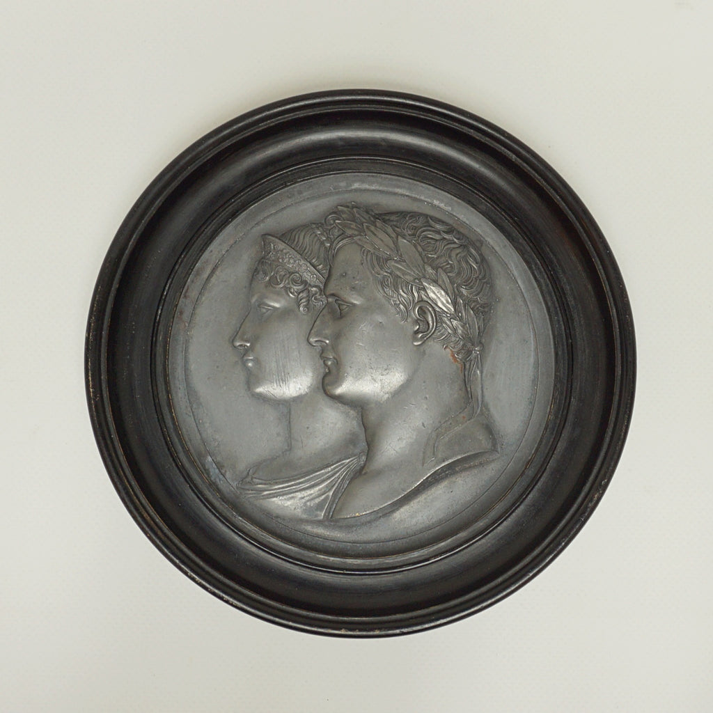 Napoleon Bonaparte and Marie Louise Lead Relief Circa 1810 - Jeroen Markies Art Deco