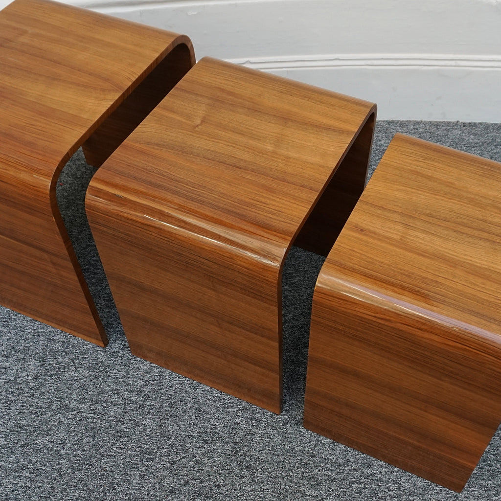 Figured Walnut Art Deco Nest of Tables - Jeroen Markies Art Deco
