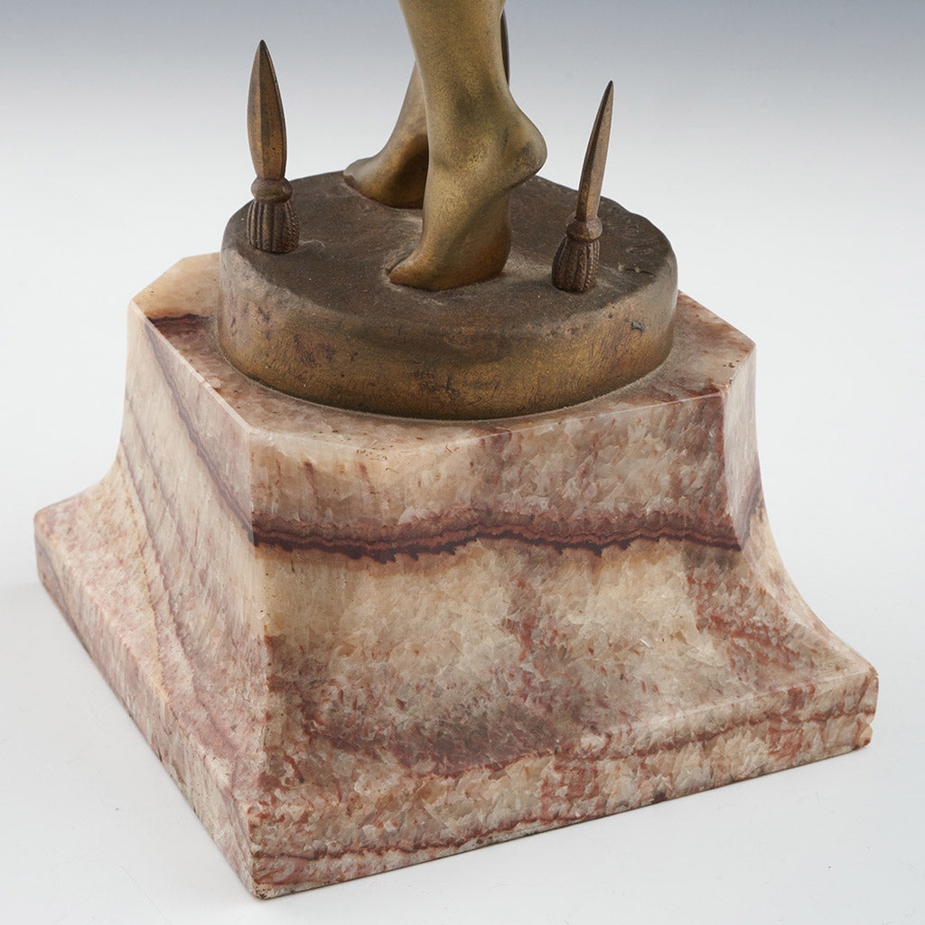 Sword Dancer - F Ouillon Carrere Art Deco Bronze Nude Sculpture - Jeroen Markies Art Deco