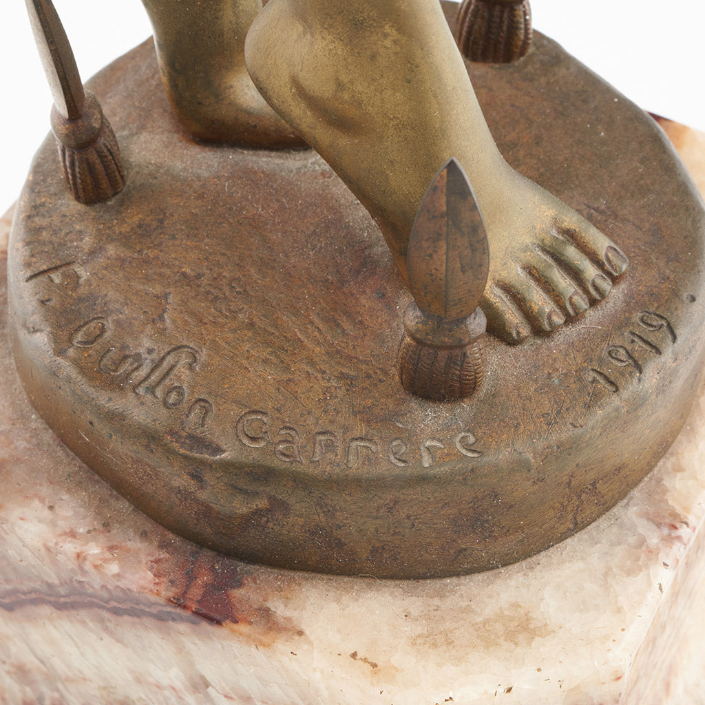 Sword Dancer - F Ouillon Carrere Art Deco Bronze Nude Sculpture - Jeroen Markies Art Deco