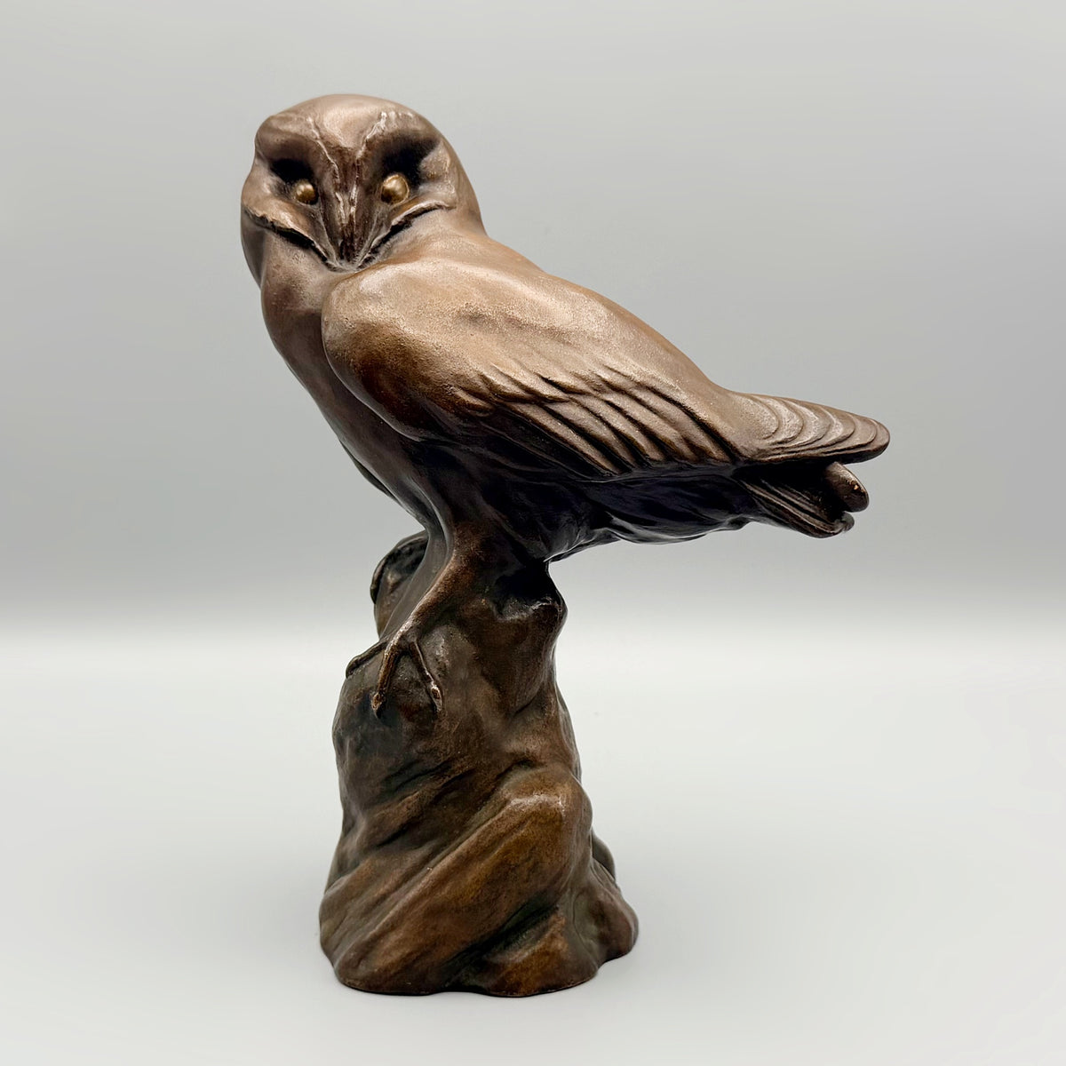 Resting Owl Art Deco Bronze Sculpture | Markies Antiques Ltd