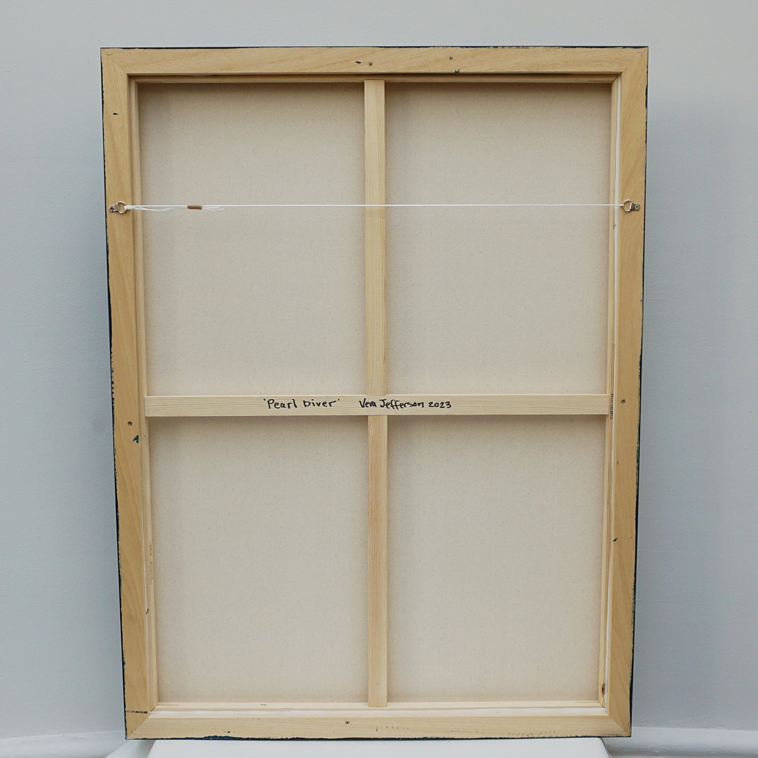 Pearl Diver, Contemporary oil on canvas by Vera Jefferson. Jeroen Markies Art Deco