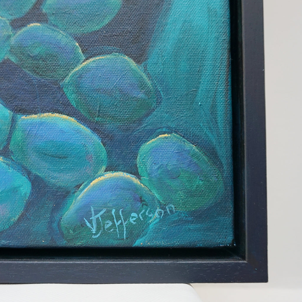 Pearl Diver, Contemporary oil on canvas by Vera Jefferson. Jeroen Markies Art Deco