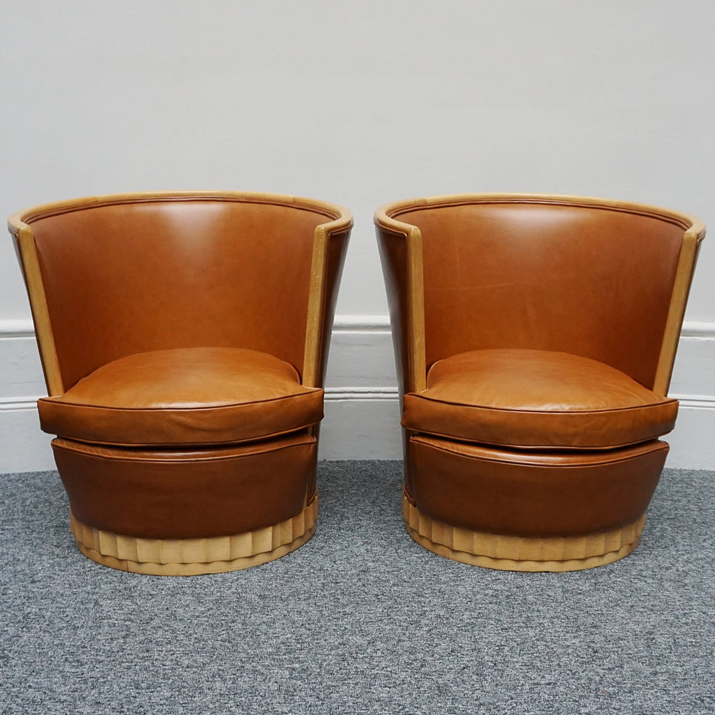 Vintage Art Deco Tub Chairs - Original French Art Deco Seating - Jeroen Markies Art Deco