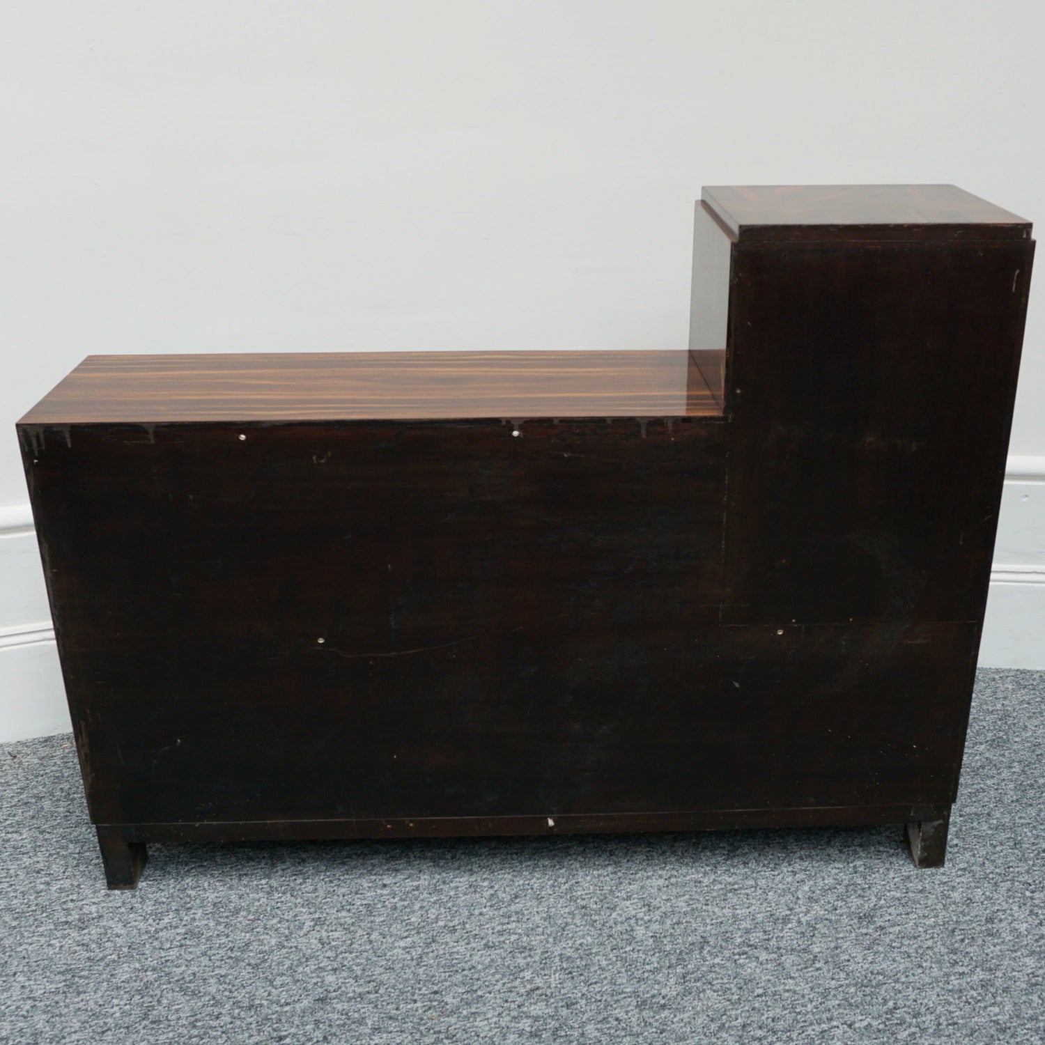 Pair of Vintage Macassar Ebony French Art Deco Bookcase Cabinets - Jeroen Markies Art Deco