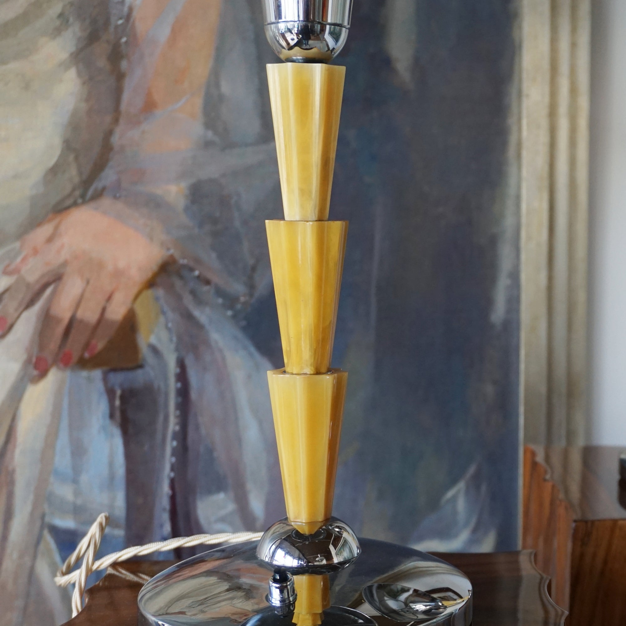 Bakelite and Chrome Art Deco Table Lamps - Jeroen Markies Art Deco